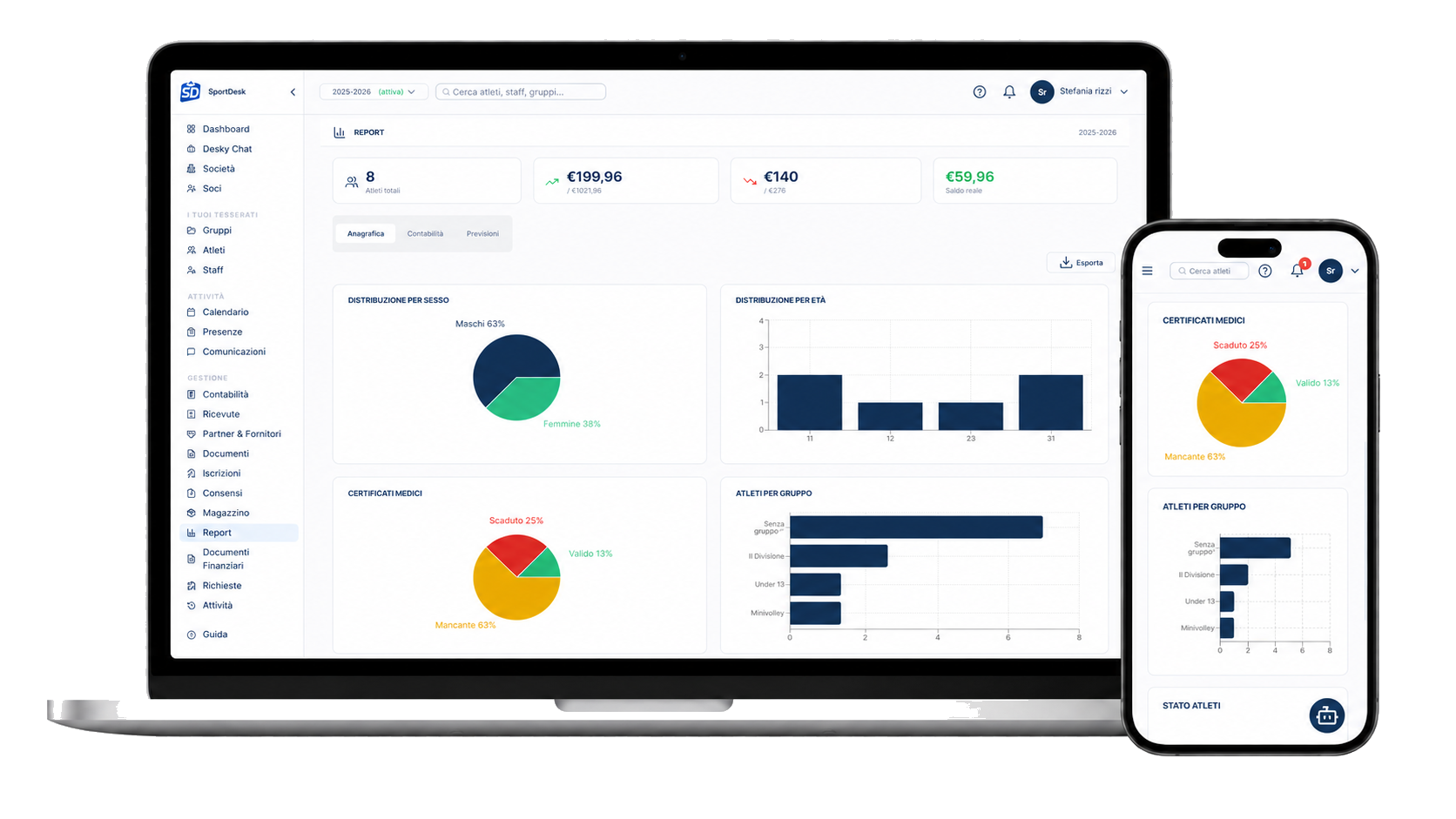 SportDesk - report e analytics
