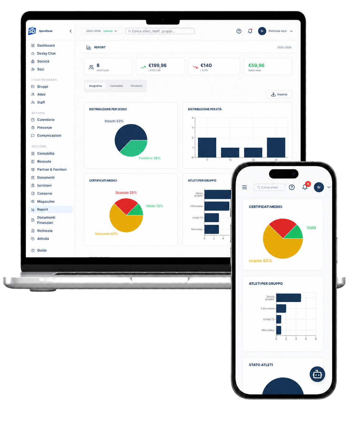 SportDesk - report e analytics